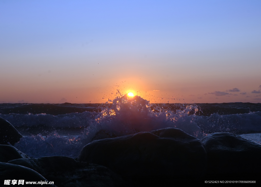 海洋落日