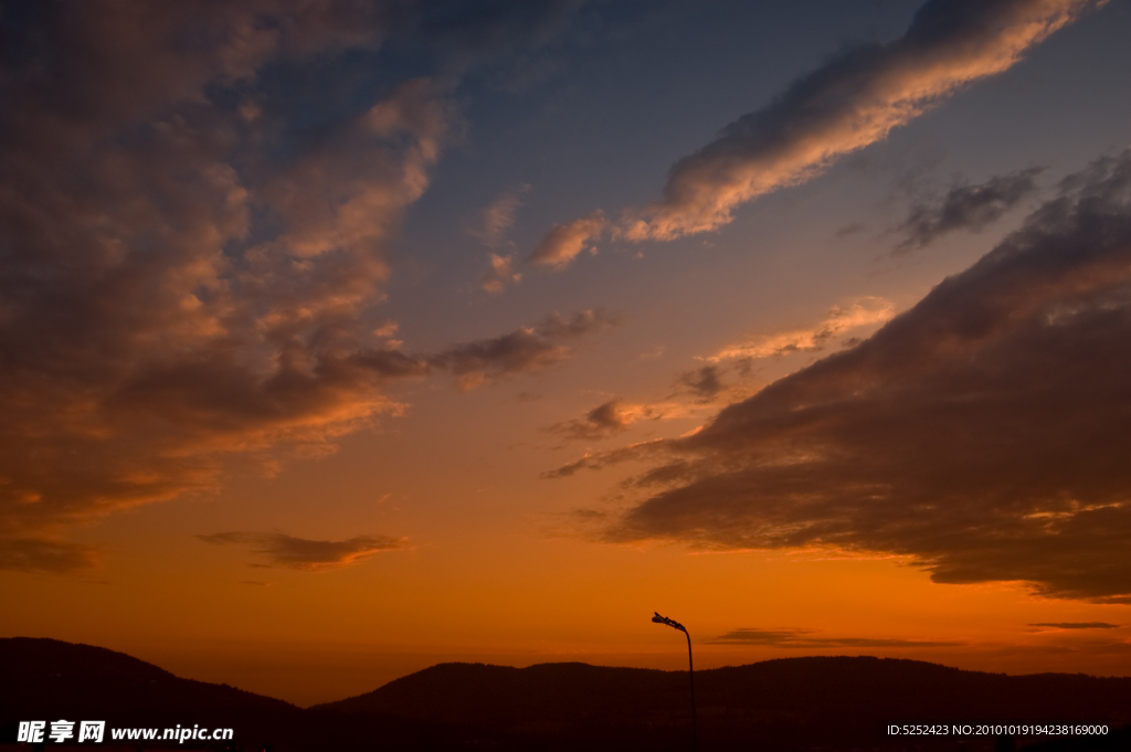 夕阳天空