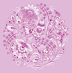粉色欧式古典花纹 底纹