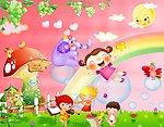 幼儿园展板背景