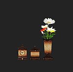 灯钟花瓶