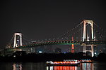 跨江大桥的夜景