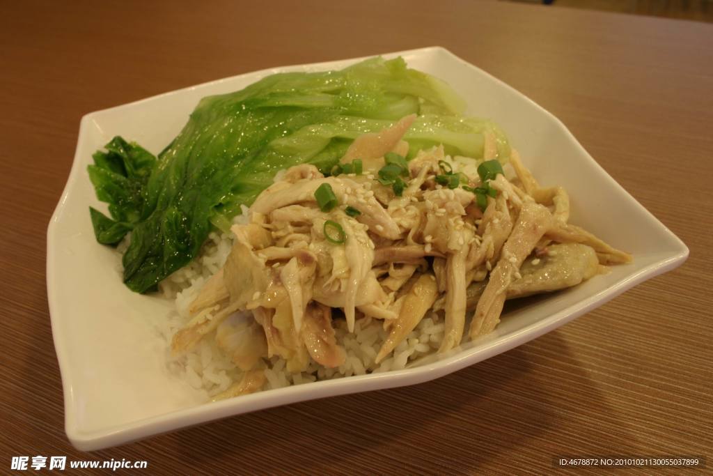 手撕鸡饭