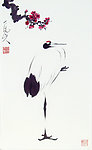 梁大年 国画 鹤