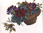 竹编花篮