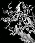 梅花 灰度 BMP 雕刻