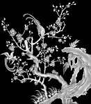 梅 BMP 灰度图 精雕
