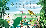 荷花池塘