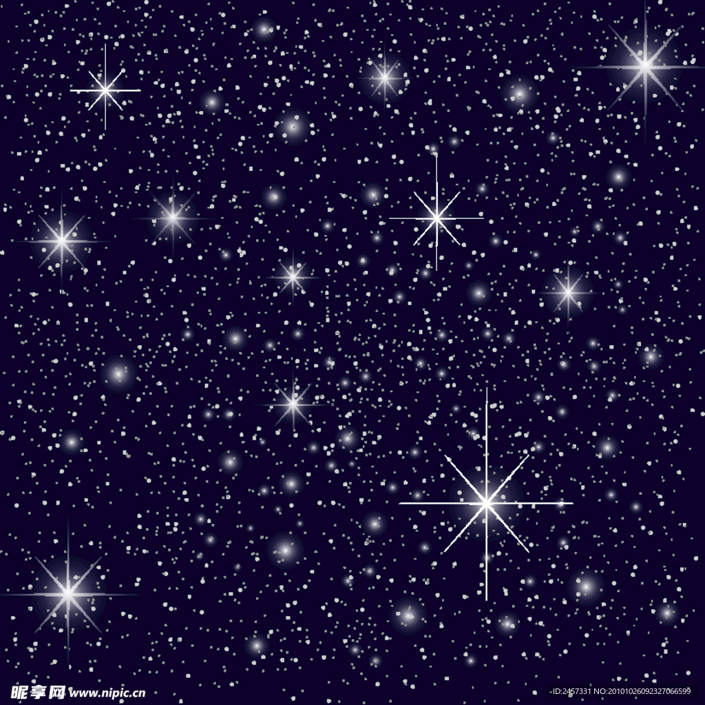 动感天空星光背景 星星