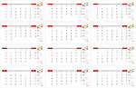 2011年日历表
