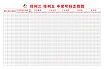 彩票表格