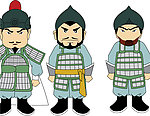 卡通 古代将军士兵人物设定