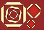 金色卷边