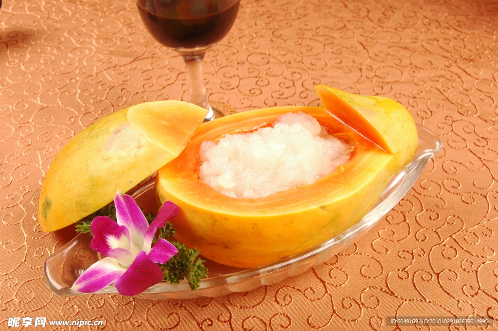 木瓜椰浆炖雪蛤