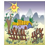 风景画矢量