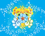 梦幻花纹 时尚花纹 底纹 花朵 树叶