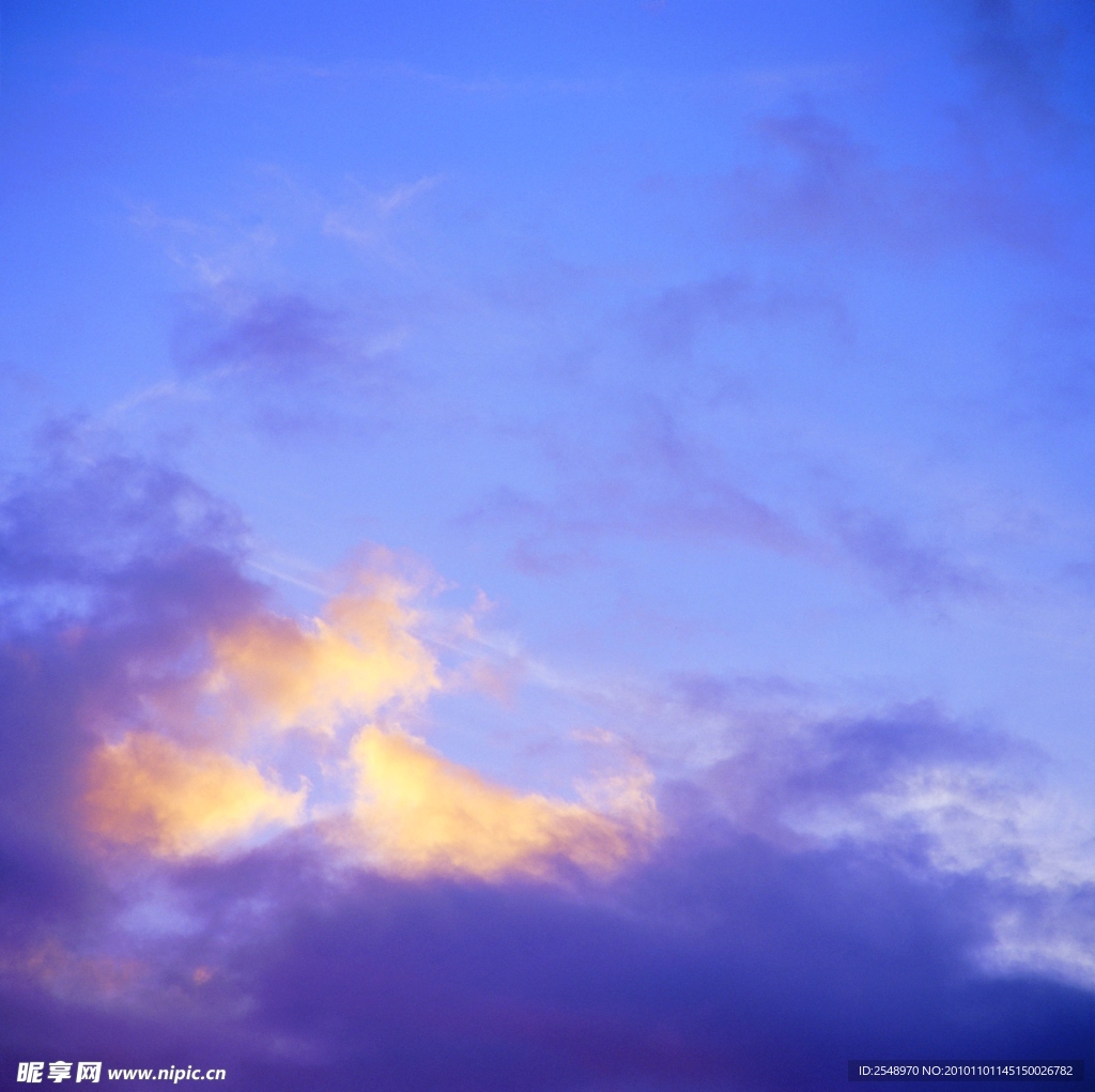 傍晚的天空