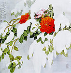 山茶傲雪