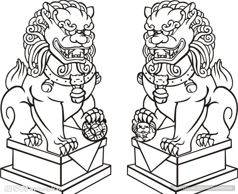雕刻狮子