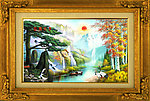 油画风景 山水风景