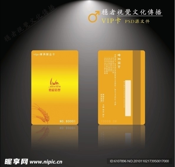 沙龙VIP卡片设计
