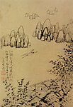 石涛 孤鹤韵遥天鸣