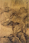 石涛 摧人山店雨前路