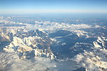 西藏高原雪山冰川景观