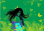 时尚人物花藤