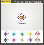 LOGO 矢量标志 钻石珠宝logo
