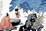 蕉阴浓处闲布棋