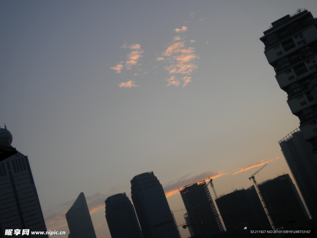 晚霞的天空