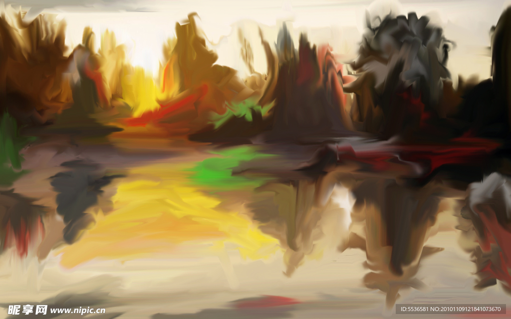 抽象油画