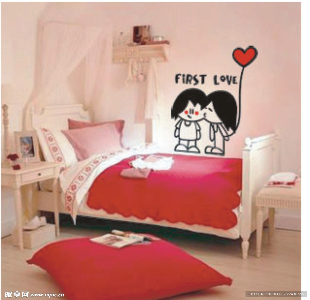 初恋 墙贴图库模板 墙贴