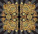 金色古典花纹 底纹