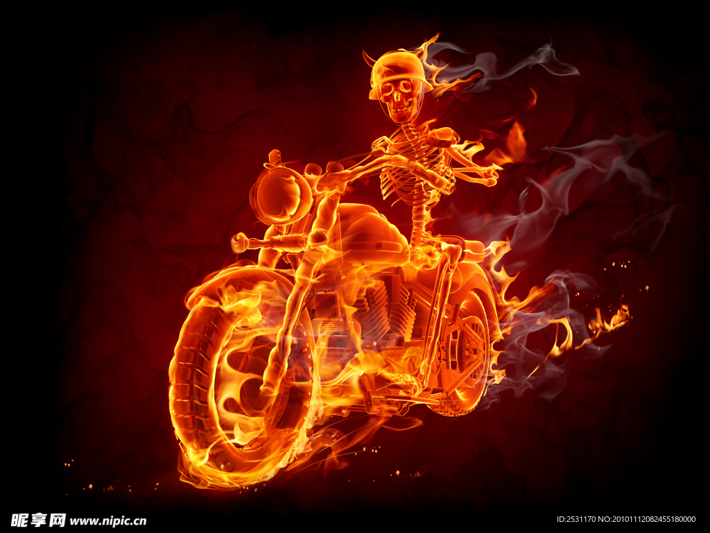 骷髅骑小儿科风格的摩托车插画图片素材_ID:394101316-Veer图库