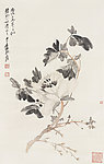 张大千1946年作素雅花卉