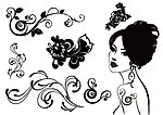 女人 花纹