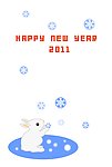 2011年兔年贺卡