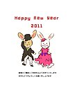 2011年兔年贺卡