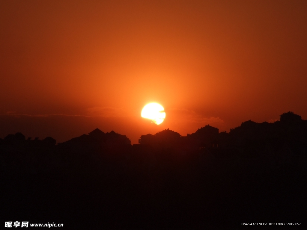 夕阳西沉