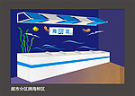 超市分区牌海鲜区