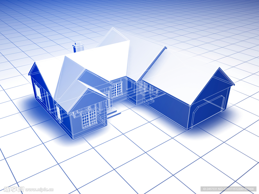 3d建筑模型 示意图 样板