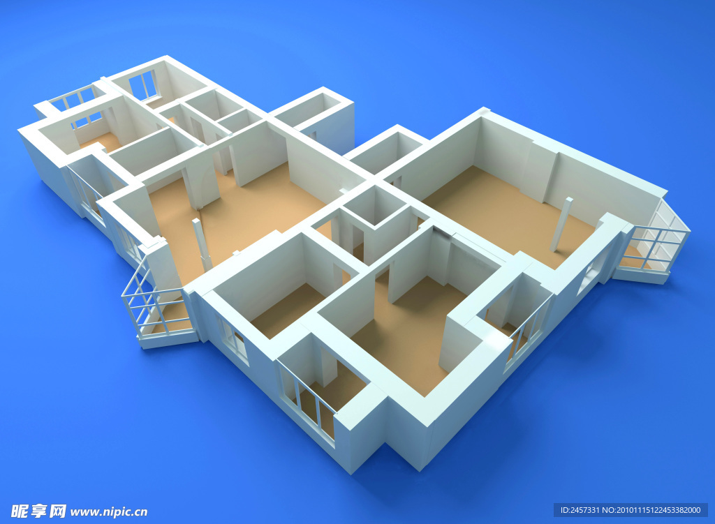 3d建筑模型 室内模型