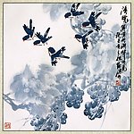 清晨鸟归