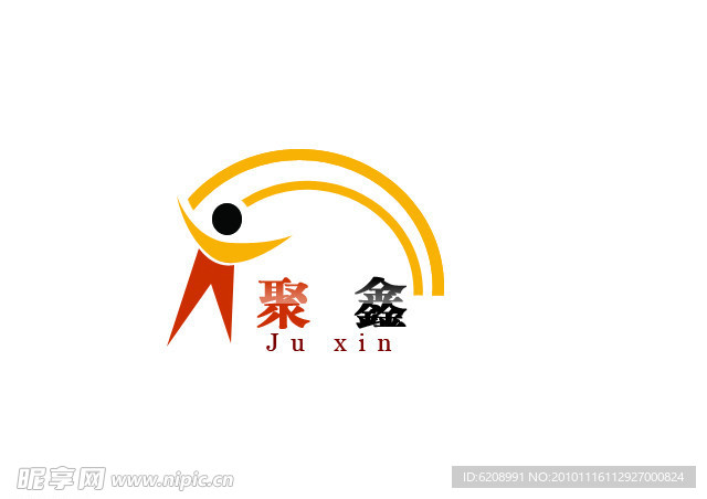 聚鑫窗帘店标志