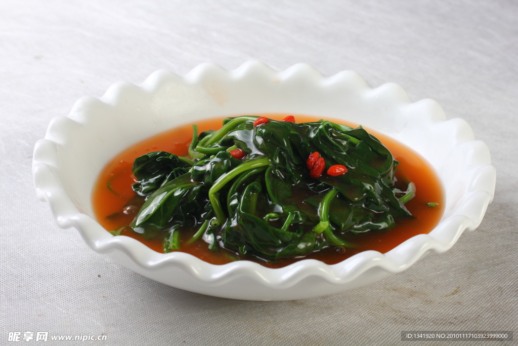 鲜虾汤菠菜