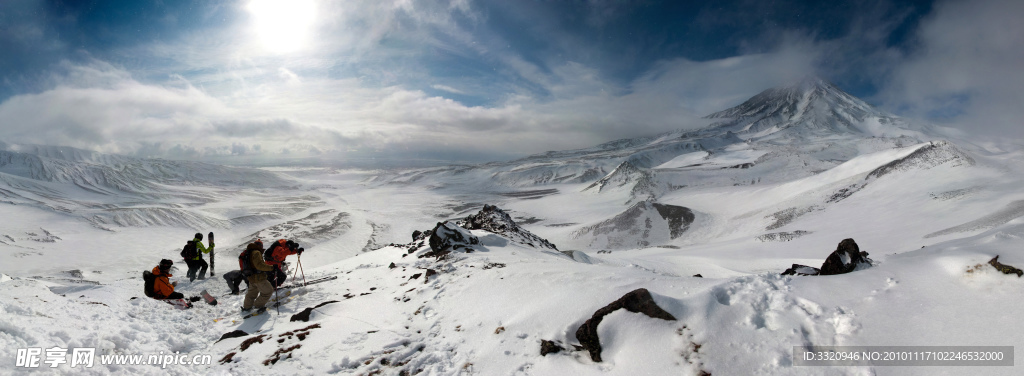 冬季 雪景 雪山