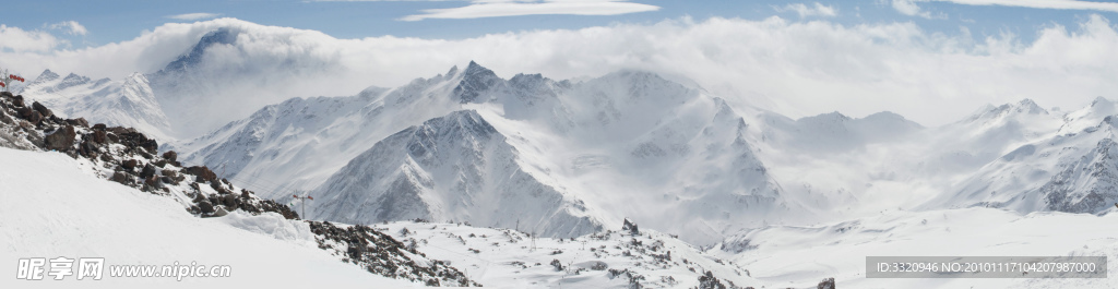 冬季 雪景 雪山