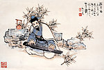 抚琴图